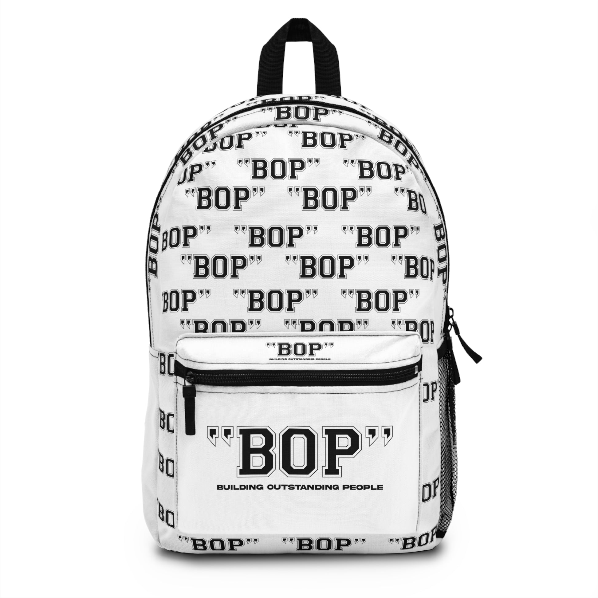 BOP Trendy Backpack with 'BOP' Design for Students, Stylish School Bag, Gift for Teens, Casual Daypack, Unique Travel Companion