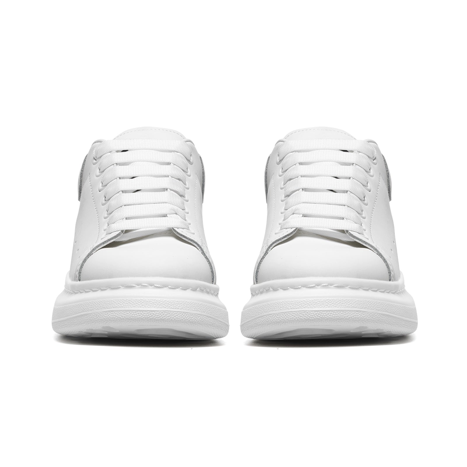 Wisdom Non Slip Lace Up Faux Leather Sneakers