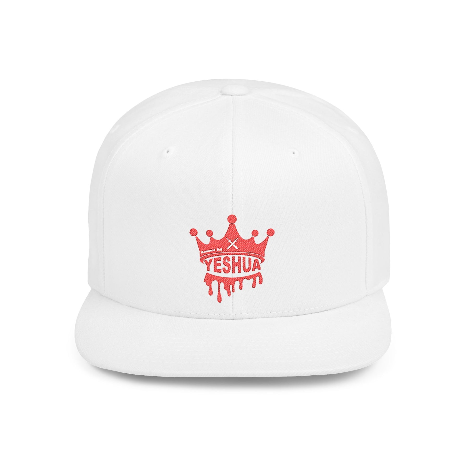 Yeshua Blood Crown Flat Bill Snapback Cap