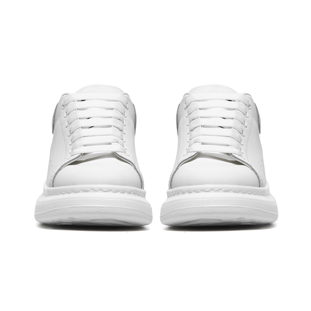 Wisdom Non Slip Lace Up Faux Leather Sneakers
