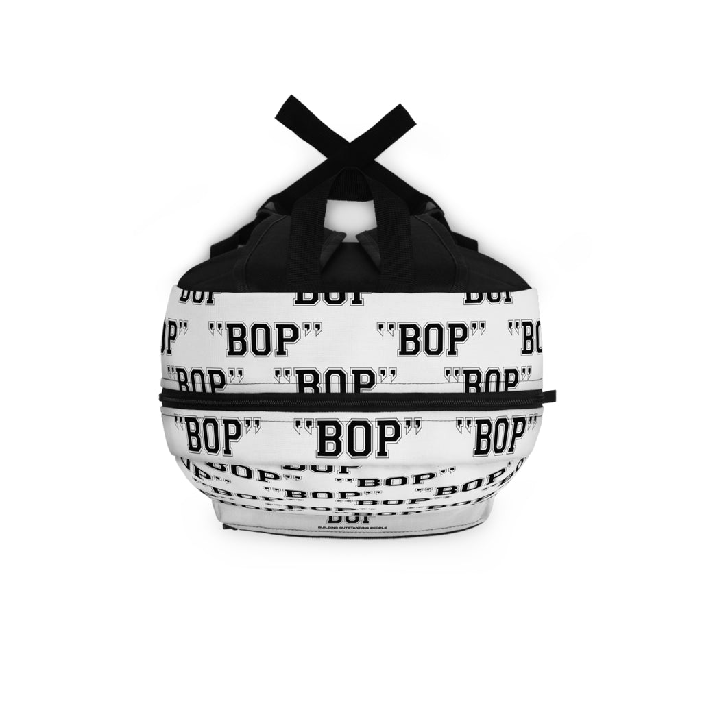 BOP Trendy Backpack with 'BOP' Design for Students, Stylish School Bag, Gift for Teens, Casual Daypack, Unique Travel Companion