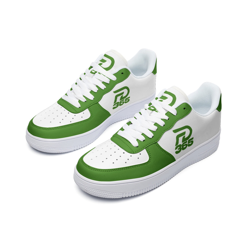 FD365 AF1 Green Leather Sneakers
